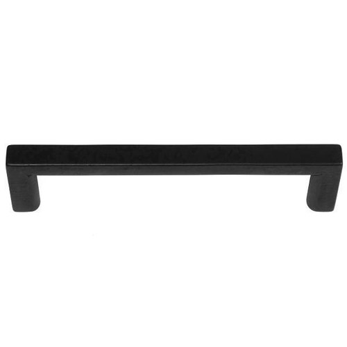 Seasons 6.25 In. Center-To-Center Square Matte Black Drawer Pull, 5-Pack