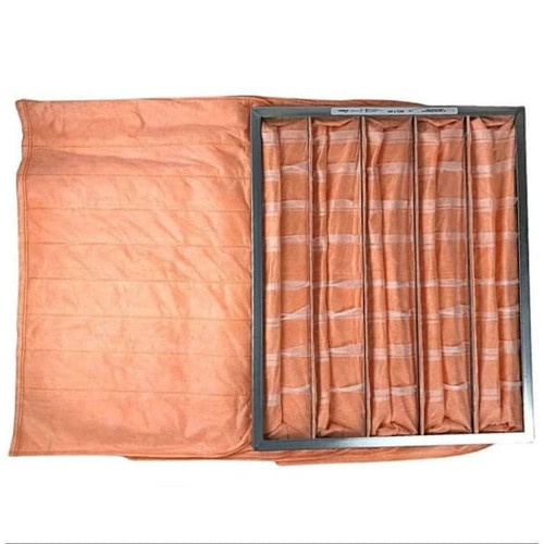 Rochester Pkt 60to65% MERV 12 Orange Synthetic 24 X 24 X 15 6 Pkts Package Of 4