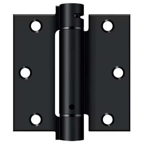 Global Door Controls 3.5 In. X 3.5 In. Squared Mortise Hinge (Matte Black) (2-Pack)