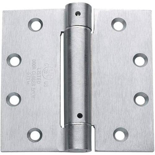 Global Door Controls 4.5 In. X 4.5 In. Steel Spring Hinges (Galvannealed Finish)