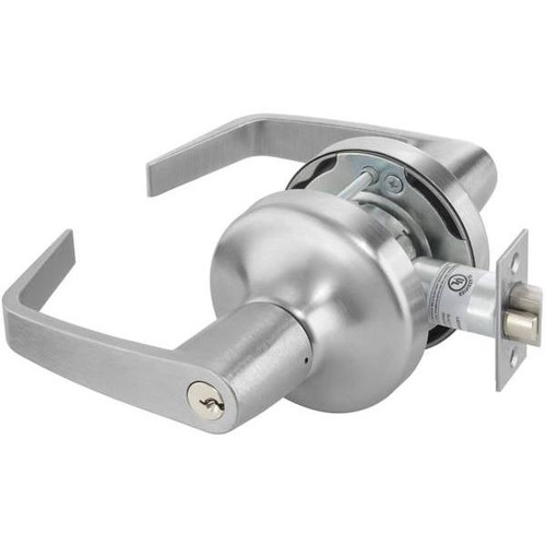 Yale Au4707ln-626 Entrance Door Lock 2-3/4" Backset - Grade 1 Para Keyway