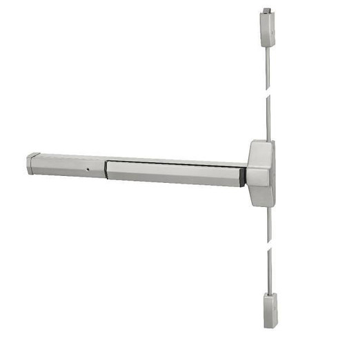 Yale Surface Vertical Rod Exit Device Stainless Steel Finish
