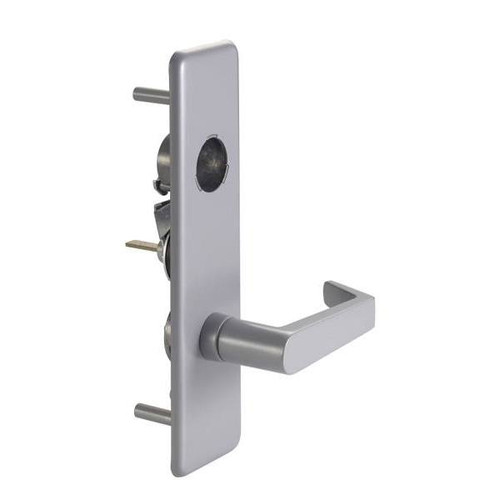 Yale Exit Device Escutcheon Lever Trim Less Cylinder Aluminum Finish
