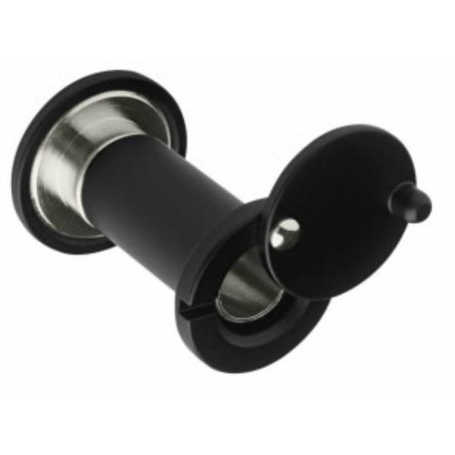 Door Viewer With Cover Black Powder Finish