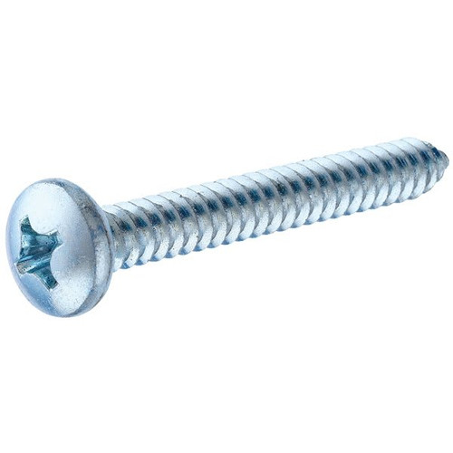 #8 X 5/8" Sheet Metal Screw, Phillips Pan Head, Zinc-Plated, Box Of 100