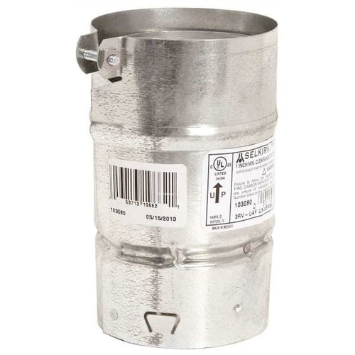 Selkirk 3" Steel Female Universal Gas Vent Adapter