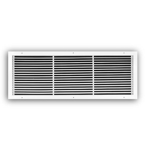 Truaire 36 In. X 12 In. White Steel Fixed Bar Type  Return Air Grille