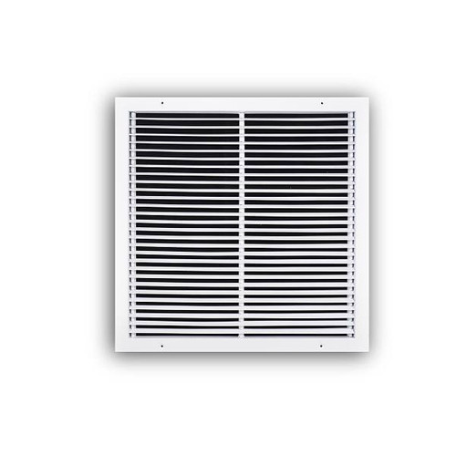 Truaire 20 In. X 20 In. White Steel Fixed Bar Type  Return Air Grille