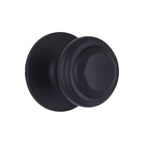 Shield Security Fancy Mushroom Keyless Passage Door Knob In Matte Black