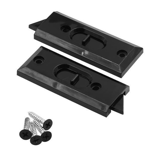 Prime-Line Vinyl Window Tilt Latch, Matte Black, 1 Pair