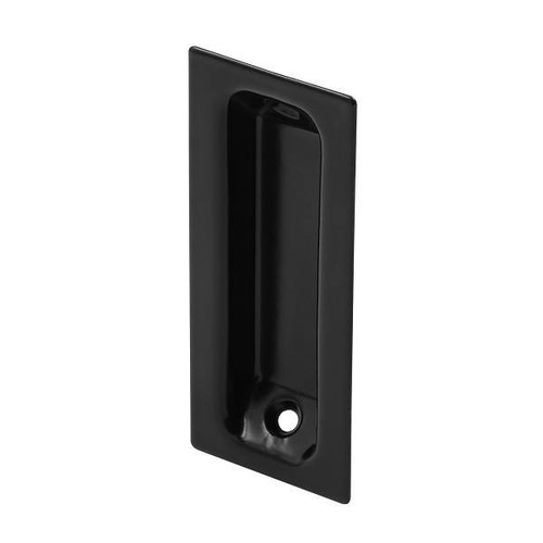 Prime-Line Closet Door Pull, 1-3/8", Oblong, Solid Brass, Matte Black, 2 Pack