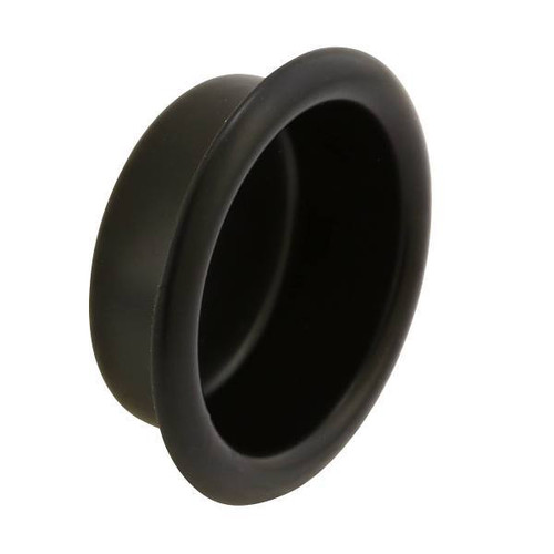 Prime-Line Sliding Closet Door Mortise Cup Pull, 3/4" Dia., Matte Black