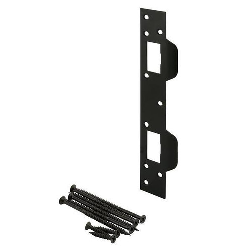 Prime-Line High Security Combo Door Strike, 5-1/2" Hole Center, Matte Black