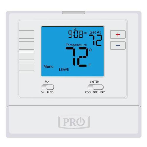 Pro1 Digital Thermostat, Programmable, Multi-Stage Gas, 2 Heat, 2 Cool
