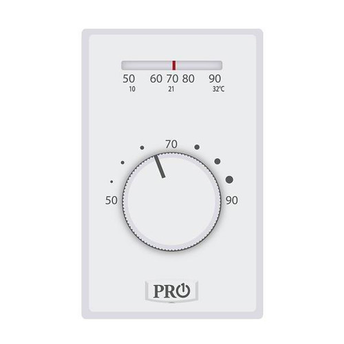 Pro1 Line Voltage Thermostat, Non-Programmable, 2 Wire