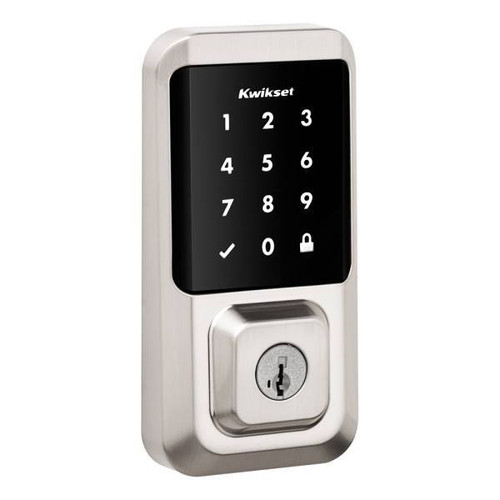 Kwikset Halo Satin Nickel Wifi Enabled Smart Electronic Deadbolt With Smartkey Security