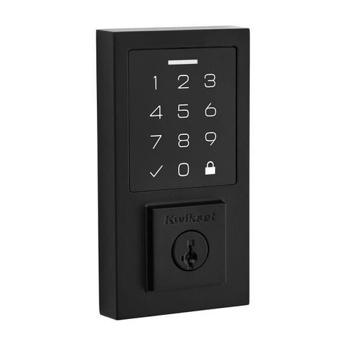 Kwikset 270 Smartcode Matte Black Electronic Deadbolt With Smartkey Security