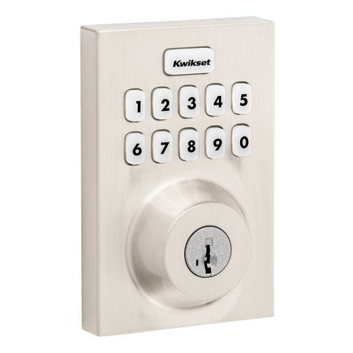 Kwikset Home Connect 620 Satin Nickel Smart Electronic Deadbolt With Smartkey Security
