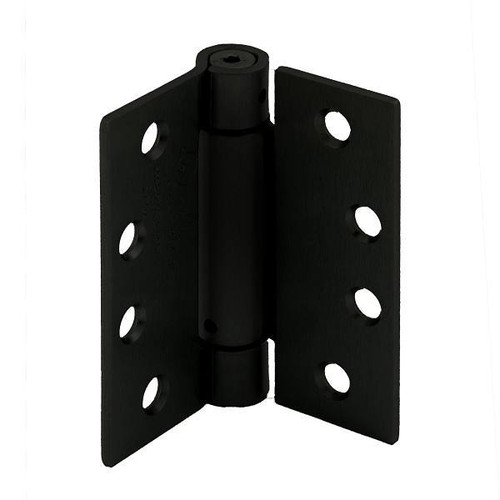 Prime-Line 4" Spring Door Hinge, Commercial, Matte Black Package Of 3
