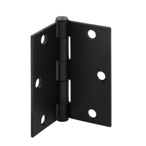 Prime-Line 3-1/2" Pivot Door Hinge, Residential, Matte Black Package Of 3