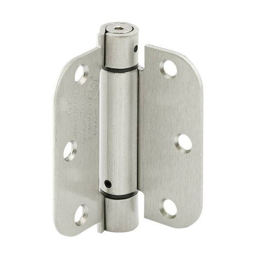 Prime-Line 3-1/2" Spring Door Hinge, Commercial, Satin Nickel, Package Of 3