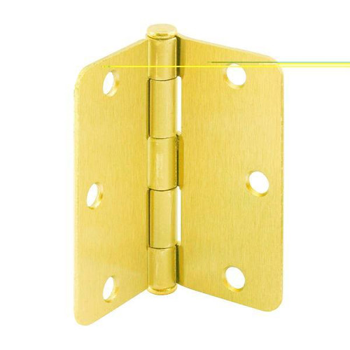 Prime-Line 3-1/2" Pivot Door Hinge, Residential Satin Nickel Package Of 12