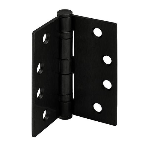 Prime-Line 4" Pivot Door Hinge, Commercial, Matte Black Package Of 3