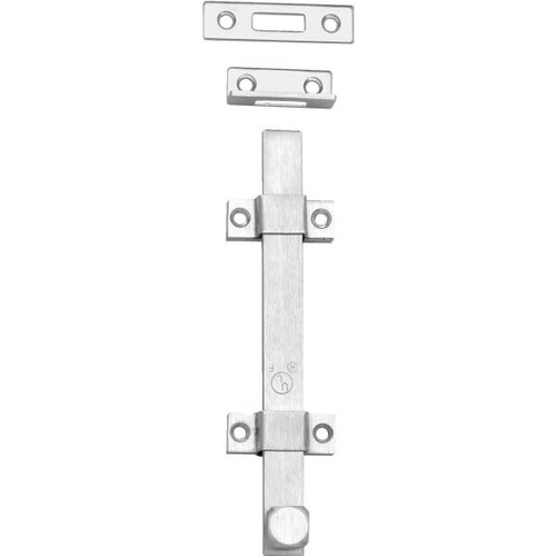 Rockwood 8 X 3 In Stainless Steel Surface Bolt (Satin Chrome)