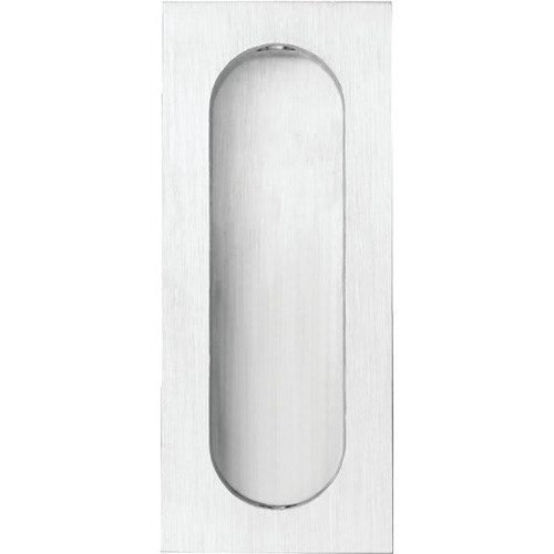 Rockwood 1.32 In Brass Cast Flush Pull (Satin Chrome)