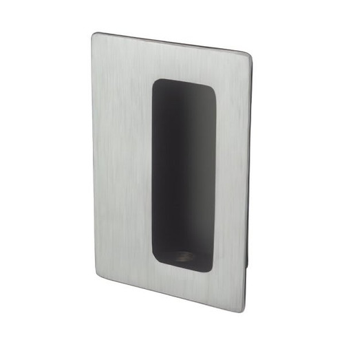 Rockwood 2-3/16 X 3.25 In Brass Flush Pull (Satin Chrome)