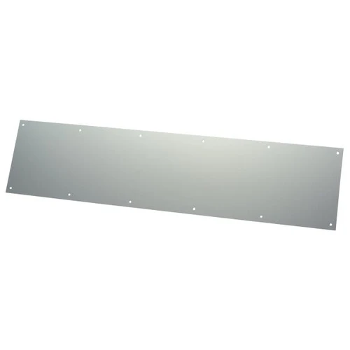 Rockwood 34 X 10 In Brass Rectangular Kick Plate (Bright Chrome)