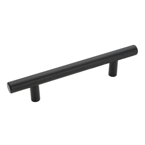 Seasons 3.75 In. Center-To-Center 6 In. Length T-Bar Matte Black Drawer Pull, 25-Pack