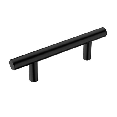 Seasons 3 In. Center-To-Center 5 In. Length T-Bar Matte Black Drawer Pull, 25-Pack