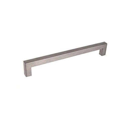 Seasons 3.75 In. Center-To-Center Square Brushed Nickel Drawer Pull, 5-Pack