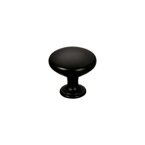 Seasons 1.25 In. Round Matte Black Cabinet Knob, 25-Pack