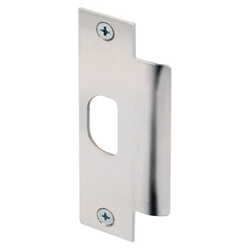 Prime-Line Asa Commerical Door Strike Plate, Stainless Steel