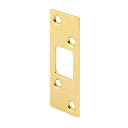 Prime-Line High Security Deadbolt Door Lock Strike, Brass Plated