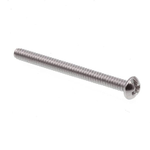 Prime-Line Machine Screws Round Head Phillips/Slot #6-32x1-1/2" Ss Package Of 25