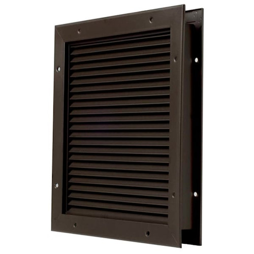 NGP Door Partition Louver, Dark Bronze, Visible Blade Area 23-1/4" H X 23-1/4" W