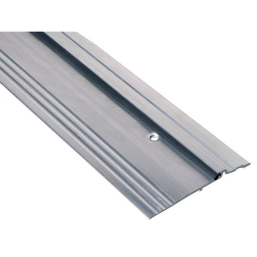 NGP ADA Compliant Bumper Threshold, Neoprene, 1/2" X 5", Mill Aluminum, 48"