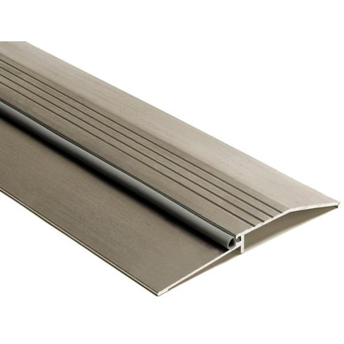 NGP ADA Compliant Bumper Threshold, Vinyl, 1/2" X 5", Mill Aluminum, 48"