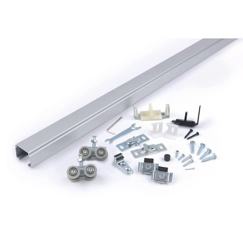 NGP Aluminum Pocket Door, Top Mount Track System, 250lbs, 48"