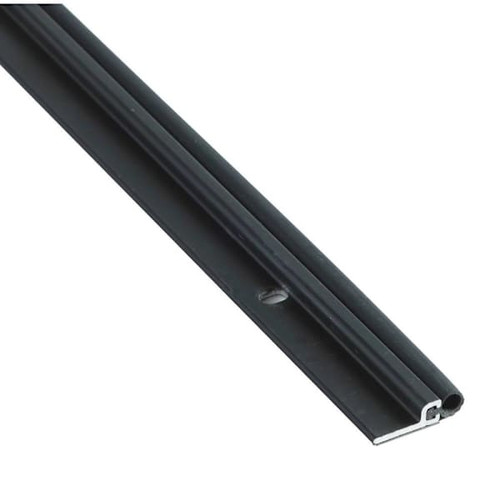 NGP Weatherstrip, Metal With Vinyl Seal, Dark Bronze, 96"