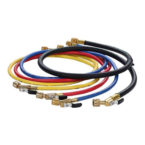 Hilmor Set Of 4 Ball Valve End 60" Hoses, Package Of 4