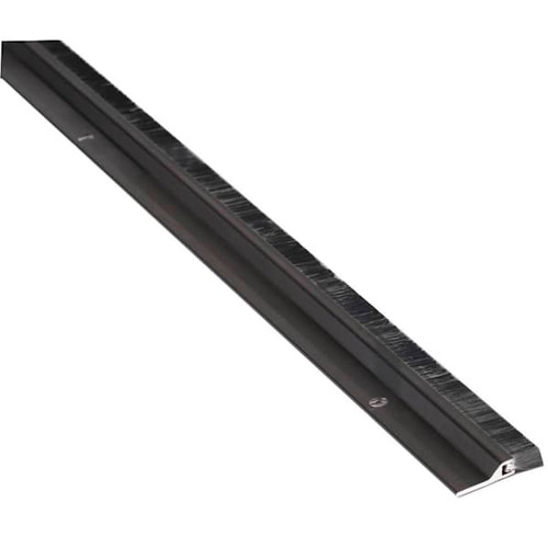NGP Door Sweep With 1/2" Black Nylon Brush Seal, Dark Bronze 48"