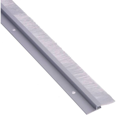 NGP Door Sweep With 1" Grey Nylon Brush Seal Anodized, 48"