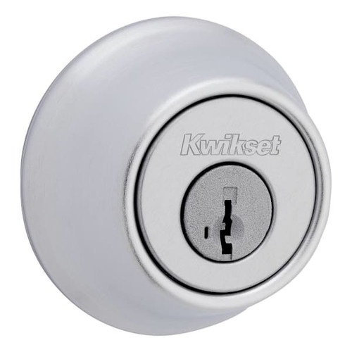 Kwikset 660 Series Satin Chrome Keyed Alike Single Cylinder Deadbolt With Smartkey Security Contractor Pack, Case Of 6