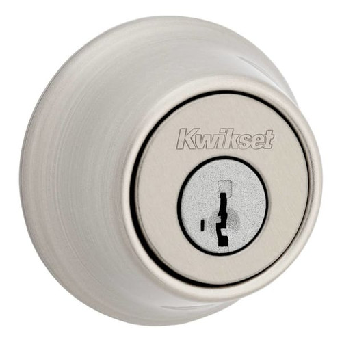 Kwikset 660 Series Satin Nickel Keyed Alike Single Cylinder Deadbolt With Smartkey Security Contractor Pack, Case Of 6