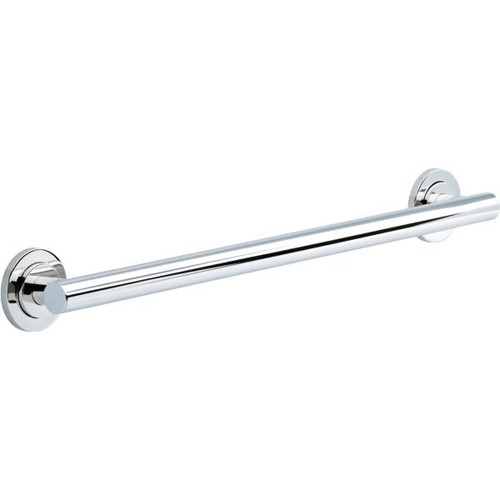 Franklin Brass Voisin 24" X 1-1/4" Decorative Grab Bar, Polished Chrome