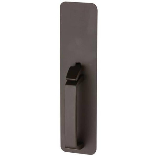 Von Duprin Blank Escutcheon Thumb Press Trim, Sprayed Dark Bronze Finish